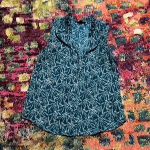 Banana Republic teal blouse. Button up. Size S